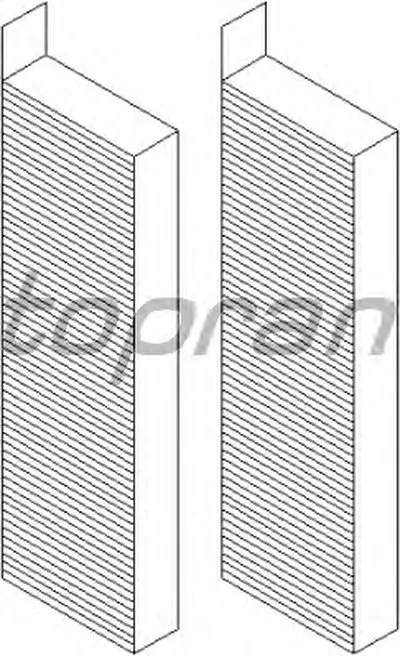 Фильтр, воздух во внутренном пространстве TOPRAN купить