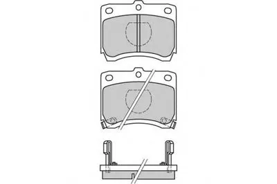 Комплект тормозных колодок, дисковый тормоз E.T.F. купить