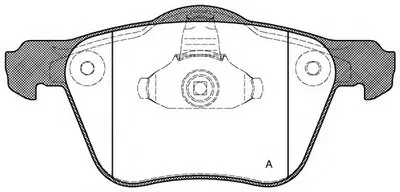 Комплект тормозных колодок, дисковый тормоз ADVANCE OPEN PARTS купить