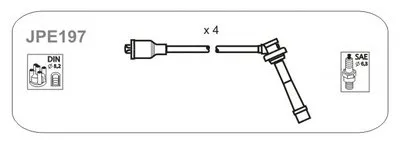 Комплект проводов зажигания JANMOR купить
