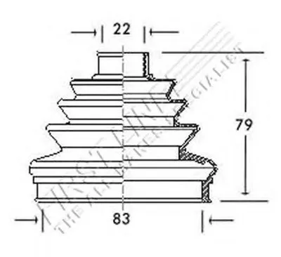 Пыльник, приводной вал FIRST LINE купить