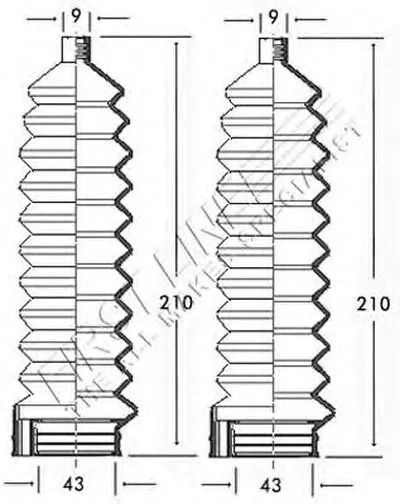 Пыльник, рулевое управление FIRST LINE купить