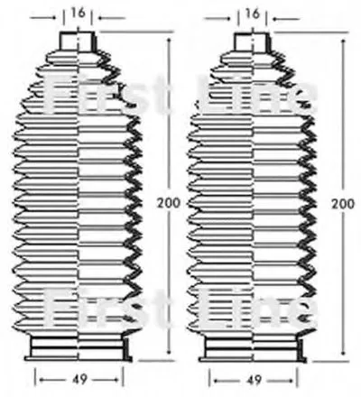 Пыльник, рулевое управление FIRST LINE купить