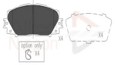 Комплект тормозных колодок, дисковый тормоз ANL Braking COMLINE купить
