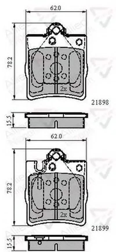 Комплект тормозных колодок, дисковый тормоз ANL Braking COMLINE купить