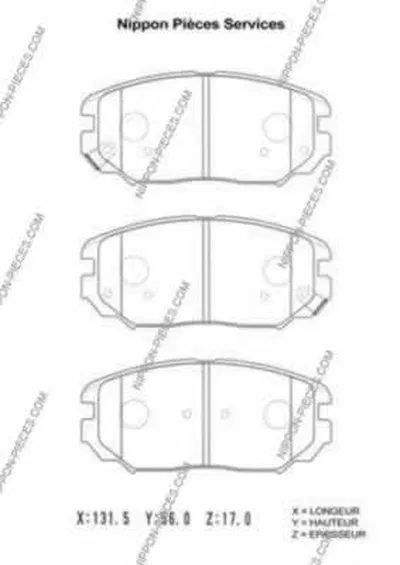 Комплект тормозных колодок, дисковый тормоз NPS купить