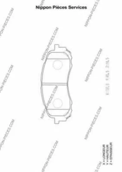 Комплект тормозных колодок, дисковый тормоз NPS купить