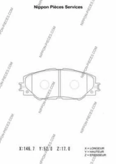 Комплект тормозных колодок, дисковый тормоз NPS купить