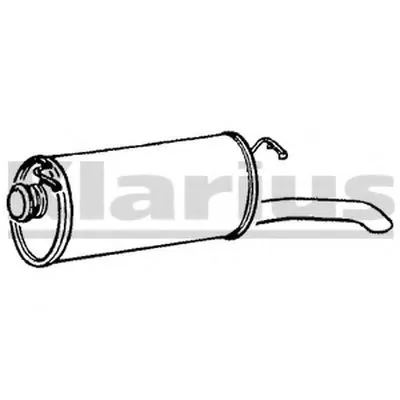 Глушитель выхлопных газов конечный KLARIUS купить