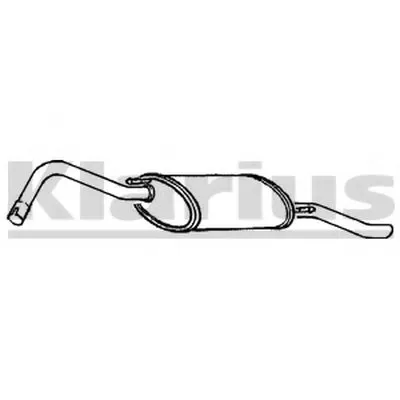 Глушитель выхлопных газов конечный KLARIUS купить