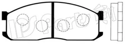 Комплект тормозных колодок, дисковый тормоз IPS Parts IPS Parts купить