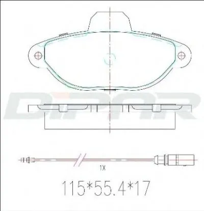 Комплект тормозных колодок, дисковый тормоз DITAS купить