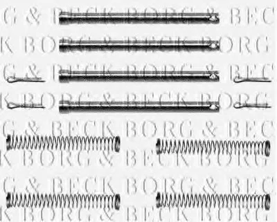 Комплектующие, колодки дискового тормоза BORG & BECK купить