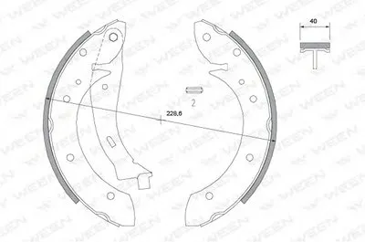 Комплект тормозных колодок WEEN купить