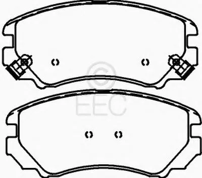 Комплект тормозных колодок, дисковый тормоз EEC купить