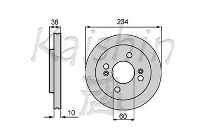 Тормозной диск KAISHIN купить