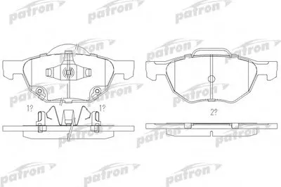 Комплект тормозных колодок, дисковый тормоз PATRON купить