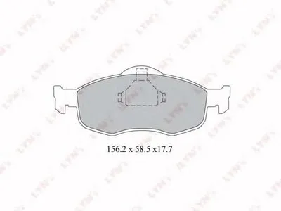 Комплект тормозных колодок, дисковый тормоз LYNXauto купить