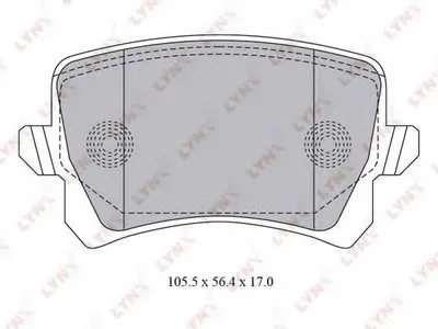Комплект тормозных колодок, дисковый тормоз LYNXauto купить