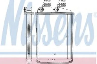 Теплообменник, отопление салона NISSENS купить