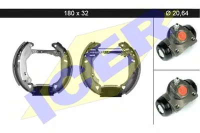 Комплект тормозных колодок ICER купить
