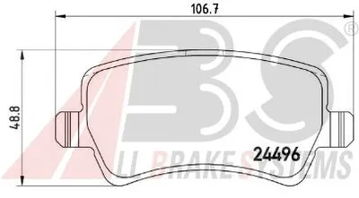 Комплект тормозных колодок, дисковый тормоз SPORTLINE A.B.S. купить