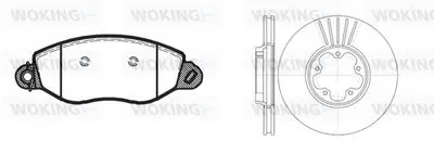 Комплект тормозов, дисковый тормозной механизм WOKING купить