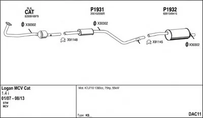 Система выпуска ОГ FENNO купить
