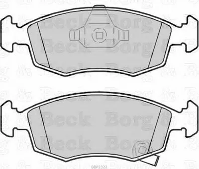 Комплект тормозных колодок, дисковый тормоз BORG & BECK купить
