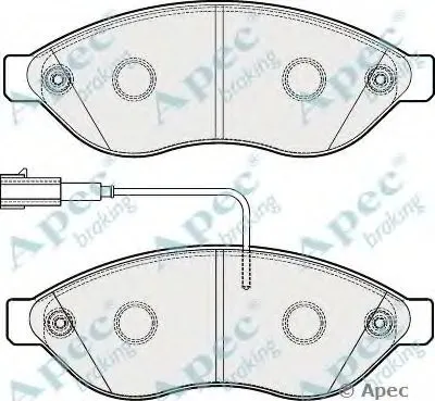 Комплект тормозных колодок, дисковый тормоз APEC braking купить