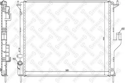 Радиатор, охлаждение двигателя STELLOX купить