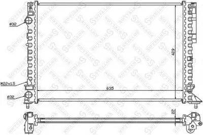 Радиатор, охлаждение двигателя STELLOX купить