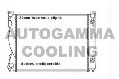 Радиатор, охлаждение двигателя AUTOGAMMA купить