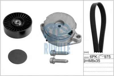 Поликлиновой ременный комплект RUVILLE купить