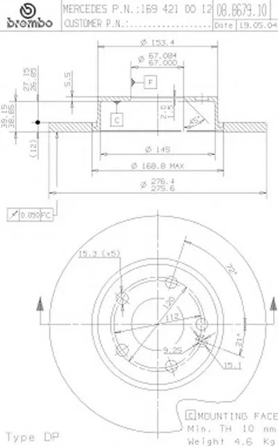 Тормозной диск AP купить