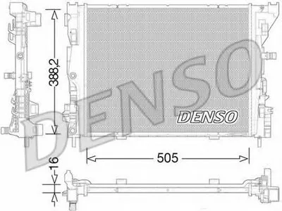 Радиатор, охлаждение двигателя DENSO купить