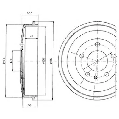 Тормозной барабан DELPHI купить