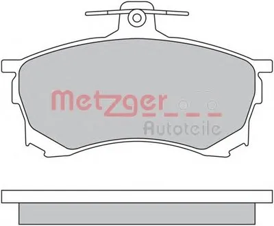 Комплект тормозных колодок, дисковый тормоз METZGER купить