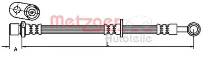 Тормозной шланг METZGER купить