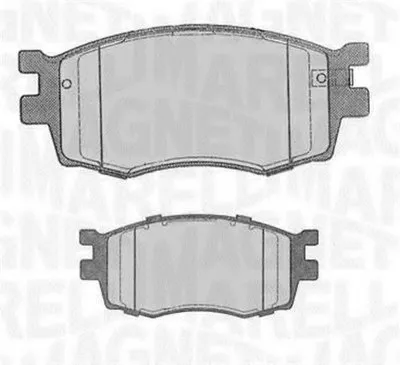 Комплект тормозных колодок, дисковый тормоз MAGNETI MARELLI купить