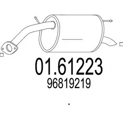 Глушитель выхлопных газов конечный MTS купить