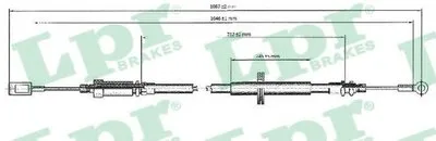 Трос, стояночная тормозная система LPR купить