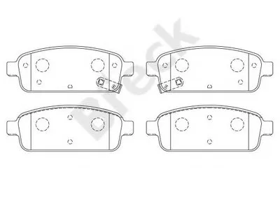 Комплект тормозных колодок, дисковый тормоз BRECK купить