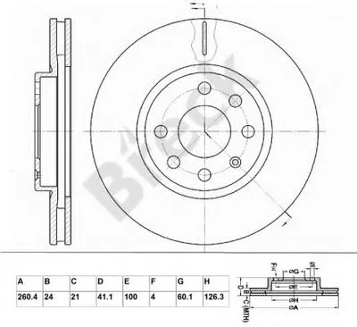 Тормозной диск BRECK купить