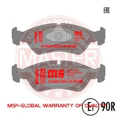 Комплект тормозных колодок, дисковый тормоз MASTER-SPORT купить