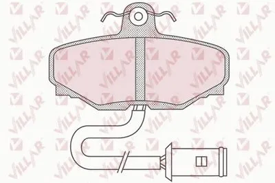 Комплект тормозных колодок, дисковый тормоз VILLAR купить