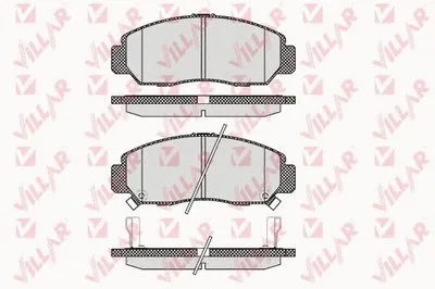 Комплект тормозных колодок, дисковый тормоз VILLAR купить