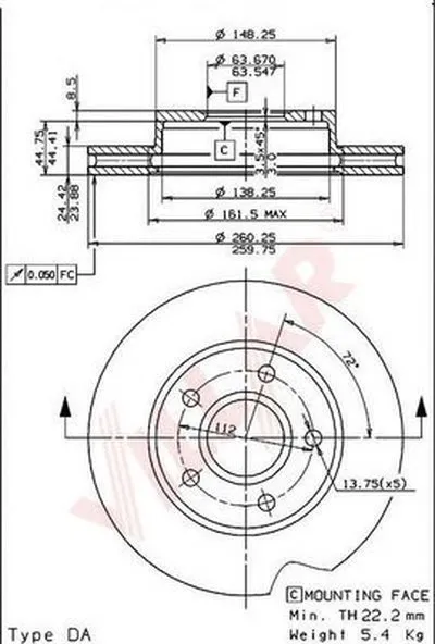 Тормозной диск VILLAR купить