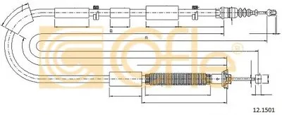 Трос ручного гальма