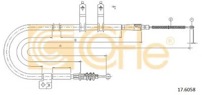 Трос, стояночная тормозная система COFLE купить